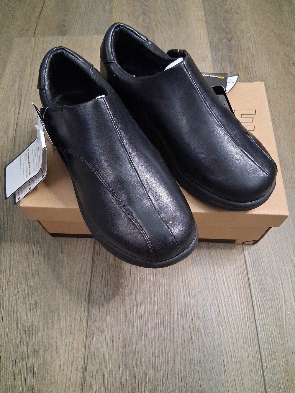 Fitville Womens Size 9EW Easy Top Deluxe Dress Shoes V1 Jet Black
